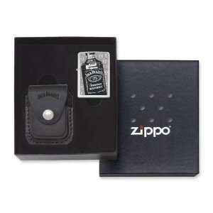 Zippo Jack Daniels Lighter/Pouch Gift Set High Polish 