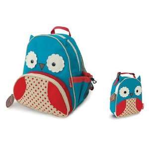  Skip Hop Zoo Backpack and Lunchie  Owl Baby