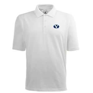  Brigham Young Pique Xtra Lite Polo Shirt (White) Sports 