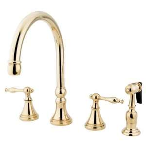 Princeton Brass PKS2792NLBS 8 inch widespread kitchen faucet with 