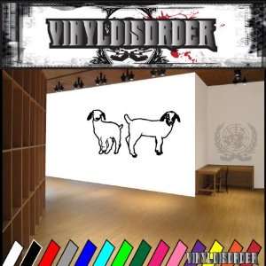  Boer Goat Two Young Animal Animals Vinyl Decal Sticker 010 