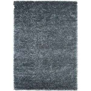 Rizzy Rugs ST 794 Straw ST 794 Hand Woven Polyester Blue Shag Rug Size 