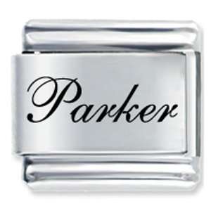   Edwardian Script Font Name Parker Q Italian Charms Pugster Jewelry