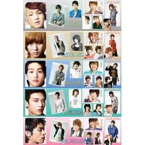 Shinee row collage POSTER 23.5 x 34 pictures of Key Minho Taemin Onew 