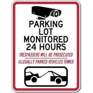  Parking Lot Monitored 24 Hours Trespassers Will Be 