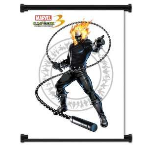 Marvel vs. Capcom 3 Fate of 2 Worlds Game Ghost Rider Fabric Wall 