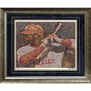  Philadelphia Phillies Ryan Howard Framed 16x20 Mosaic by 