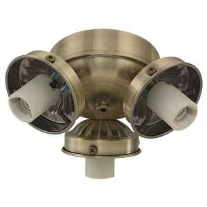  Monte Carlo H3PB Polished Brass Compact Three Light Fitter 