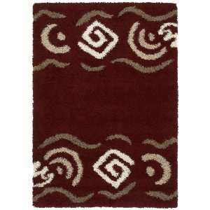   Red Southwestern Shag Rug 710 x 106 (320 02134) Furniture & Decor