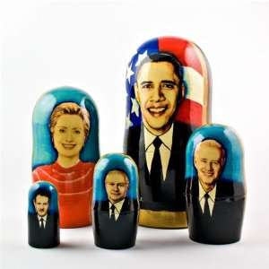   Dolls,5 pcs/ 7  President Obama Nesting Dolls Toys & Games
