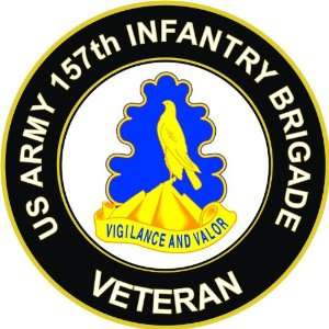  US Army Veteran 157th Infantry Brigade Unit Crest Decal 