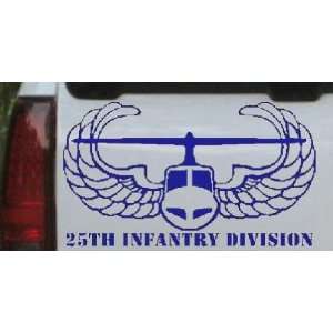 Blue 14in X 24.2in    25th Infantry Division Car Window Wall Laptop 
