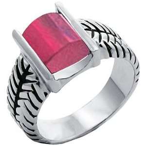 T20 Tqw11711ZUH David Yurman Inspired Octagon Cut Ruby Fashion Ring (9 