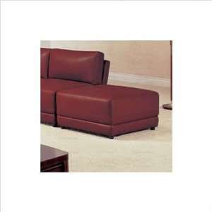  Wildon Home 500899 Palm Springs Square Ottoman in Red 