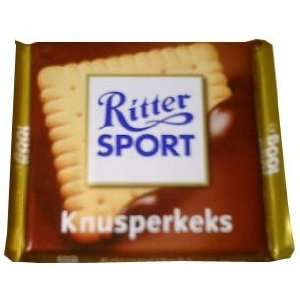 Ritter Sport Milk Chocolate with Butter Biscuit, 100g