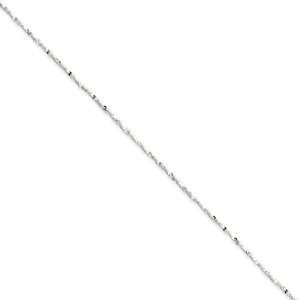   mm, Sterling Silver, Twisted Serpentine Chain   24 inch Jewelry