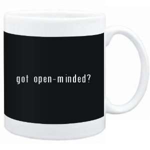  Mug Black  Got open minded?  Adjetives Sports 