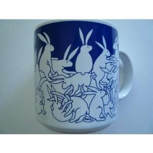  Animates Blue Nitetime Rabbits Mug   Taylor & Ng Kitchen 