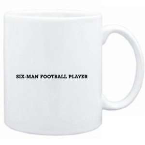  Mug White  Six Man Football Player SIMPLE / BASIC 