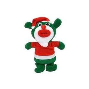  SingAMaJigs Plush Doll Christmas Figure GREEN with Santa 