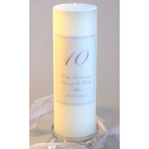  10th Anniversary Candle