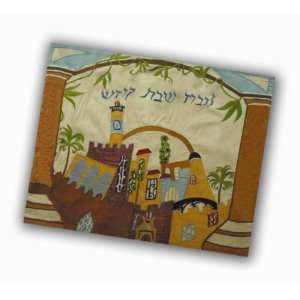  Judaica RE CC 111807 Challah Covers   Jerusalem Gates 