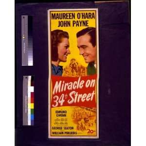 Miracle on 34th Street,Maureen OHara,John Payne,Motion Picture Poster 