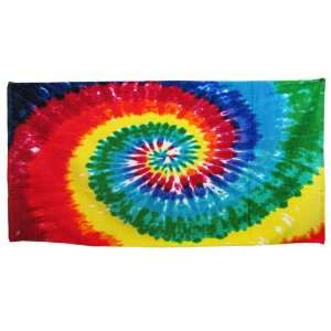  Hippie Tie Dye Swirl Reactive Beach Towel 60 X 30