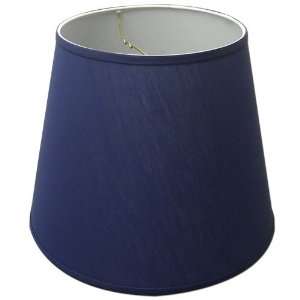  Lamp Shade 11x17x13 Navy Blue Linen Fabric