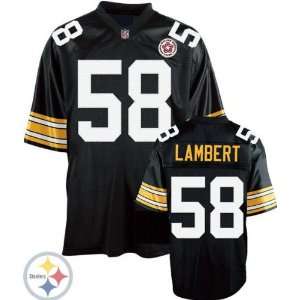  Pittsburgh Steelers #58 Jack Lambert Jersey Black Mitchell 