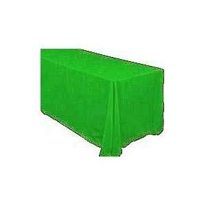  90 inch x 156 inch Rectangular Apple Green Tablecloth 