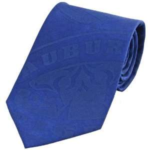  Auburn Tigers Blue Silk Tonal Tie