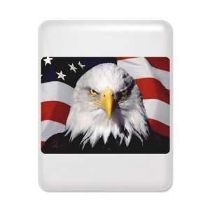  iPad Case White Eagle on American Flag 
