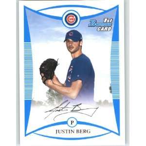  2008 Bowman Prospects #BP17 Justin Berg   Chicago Cubs 