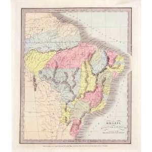  Antique Map of South America, 1836