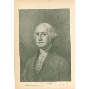  1883 Print President George Washington 