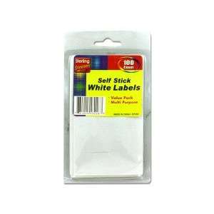  100 Pack Self adhesive White Labels jpseenterprises 