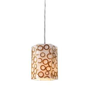  Modern Organics Collection Bamboo Rings Mini Pendant Light 