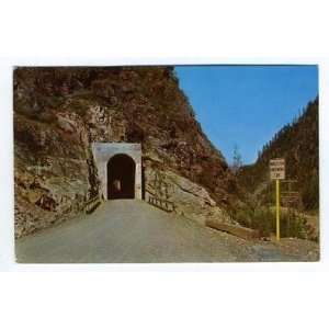    Newhalem Diablo Highway Postcard One Car Tunnel WA 