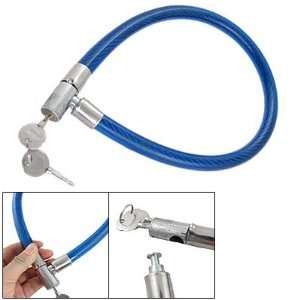  Como Bicycle Blue Plastic Coated Flexible Cable Lock w 