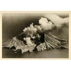   New Zealand Active Volcano   Original Photogravure