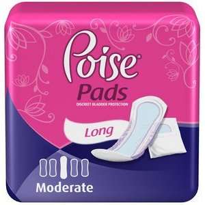   POISE Pads Moderate Plus Absorb   16 per pack   Kimberly Clark 19566