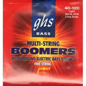  GHS 5L DYB Bass Boomers 5 String Long Scale Light Bass 