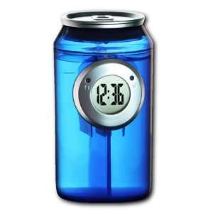  Water Powered Clock in Soda Can Shape   Blue
