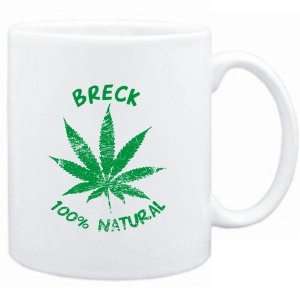  Mug White  Breck 100% Natural  Male Names Sports 