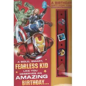 Greeting Card Birthday Marvel Avengers Movie  a Bold, Smart, Fearless 