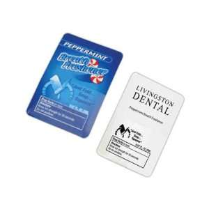   Peppermint breath refresher packettes, opens and closes with one hand