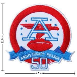    NFL 50th Anniversary Season Iron On Patches 