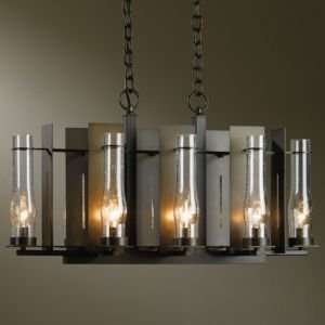 Hubbardton Forge R160973 New Town Eight Light Chandelier 