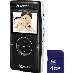  HD Digital Video Recorder 720P with 2 Inch Color Display, 4 GB SD 